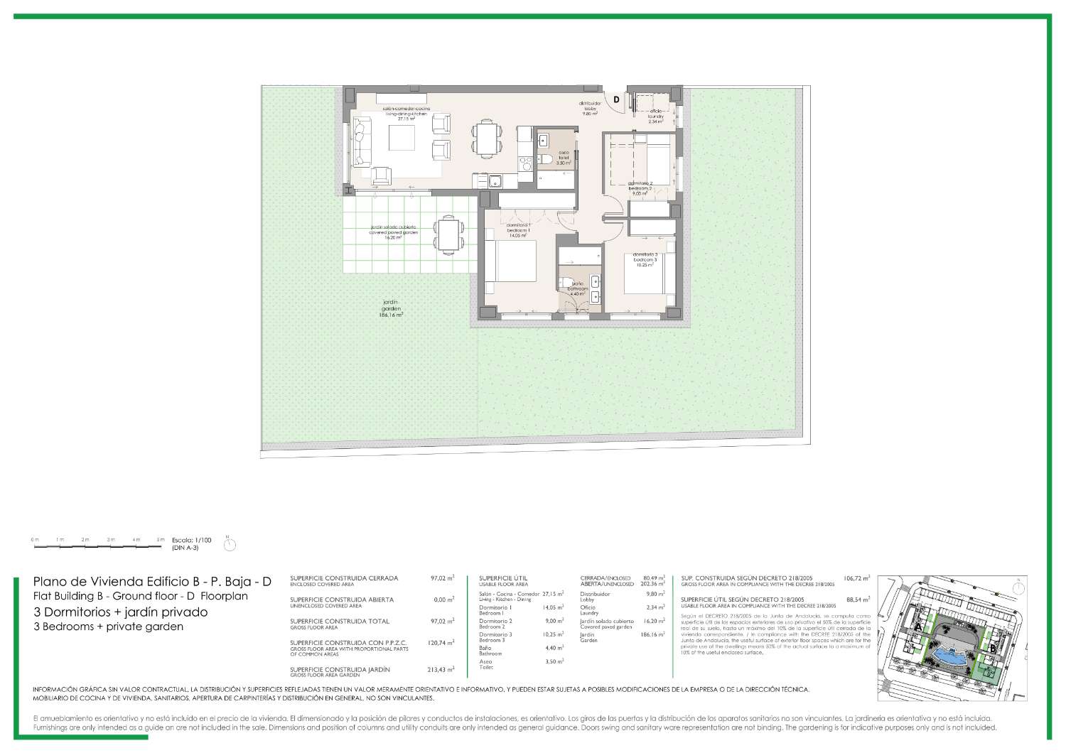 Residencial de viviendas de 3 dormitorios