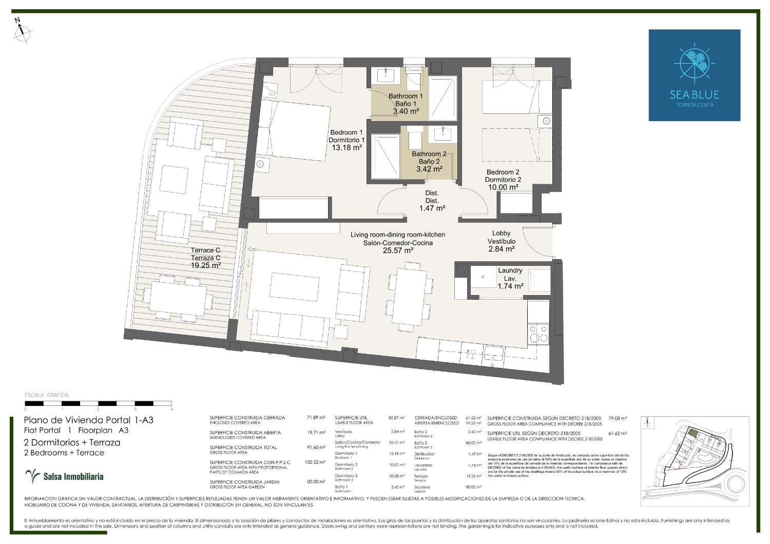 Residencial de viviendas de 2 y 3 dormitorios